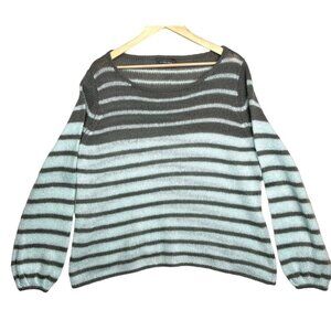 Wooden Ships Sweater Striped Pattern Mohair Wool‎ blend size S/M
